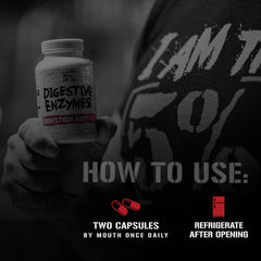 Rich Piana Digestive Enzymes packaging and capsules