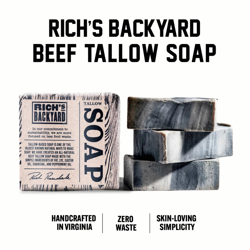 RICH'S BACKYARD grass-fed beef tallow texture on skin for nourished feel