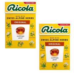 Bundle of Ricola sugar-free herb with Stevia drops in 10 boxes