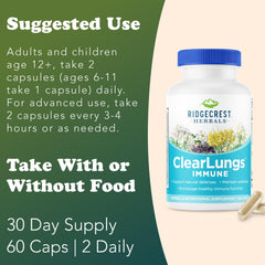 Graphic showing key ingredients: Elderberry, Mullein, Olive Leaf