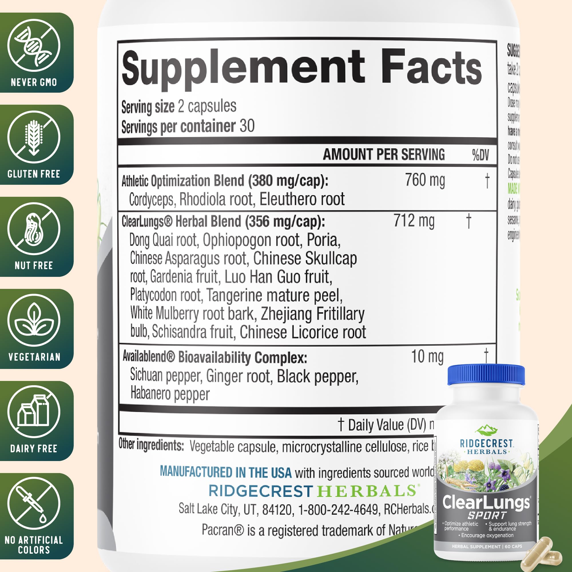Cordyceps highlighted among ClearLungs Sport ingredients