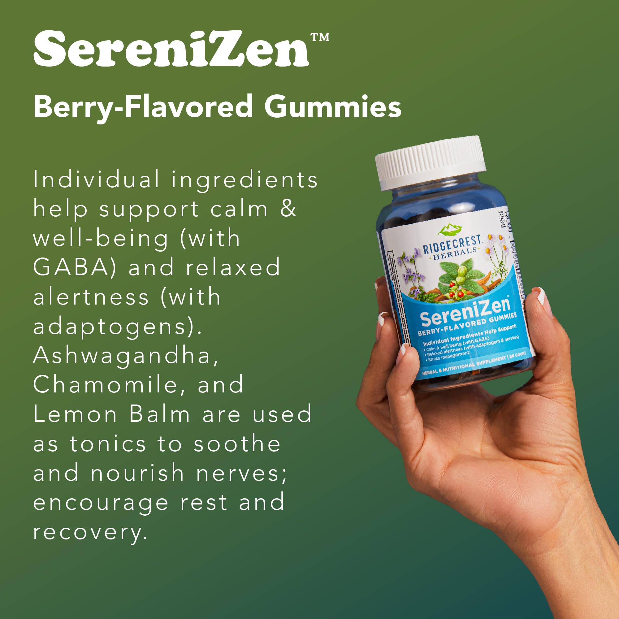 Calm and relaxed mood support from SereniZen Gummies