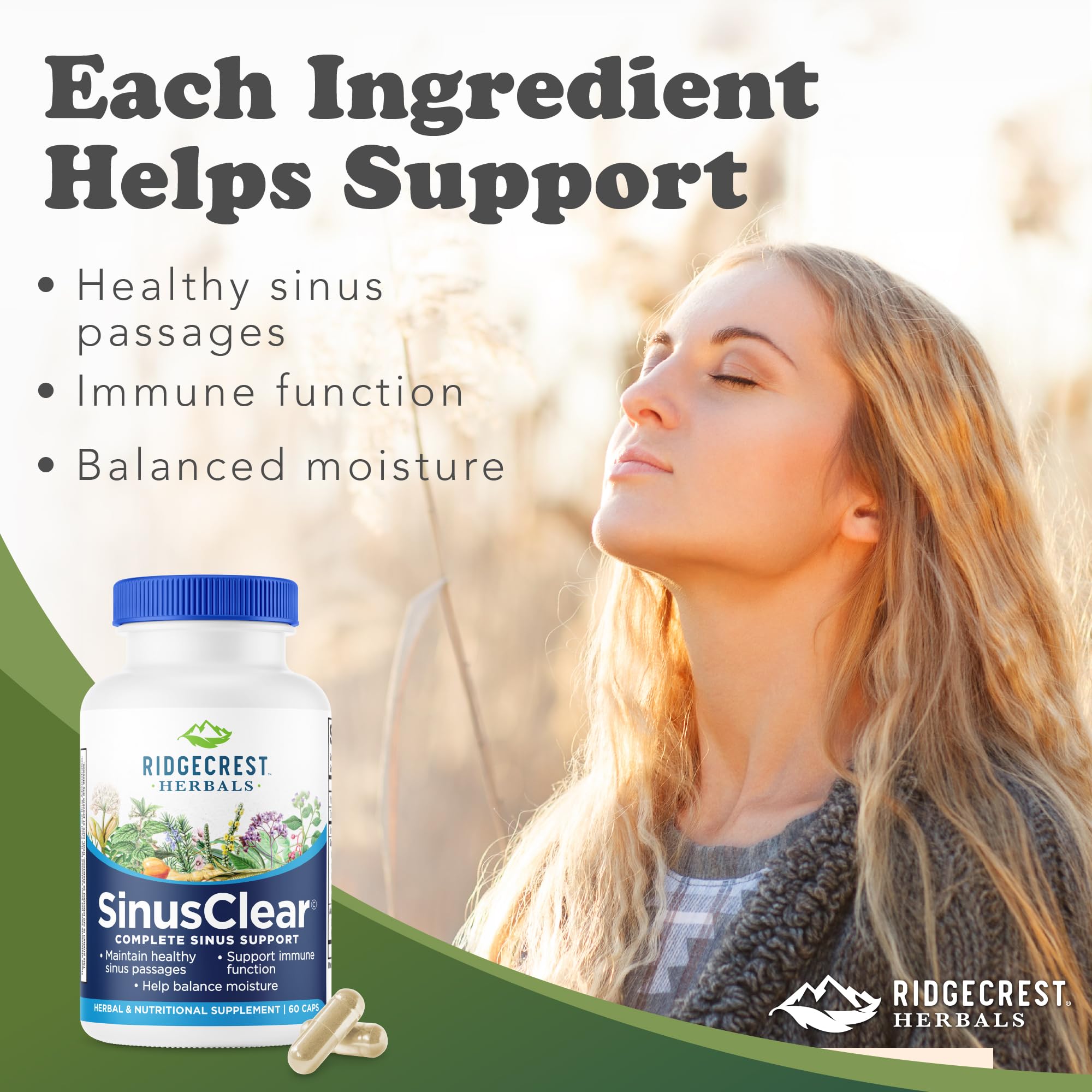 SinusClear ingredients list graphic