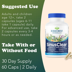 SinusClear product packaging side view