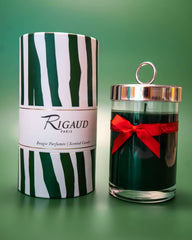 Rigaud Cypres Candle 230g - satin ribbon around neck
