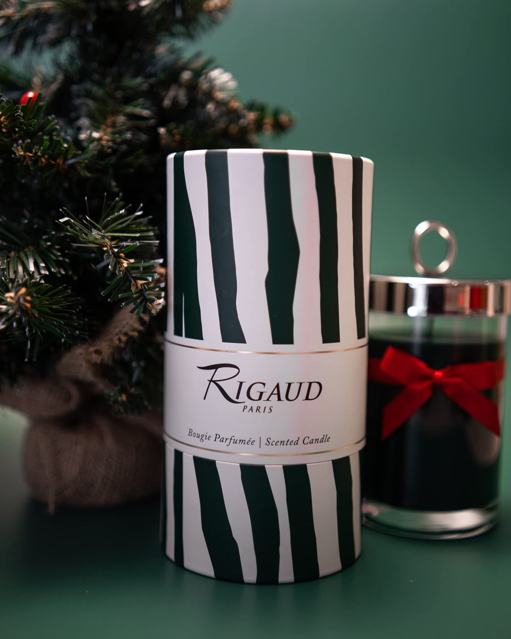Rigaud Cypres 230g - hand-poured candle detail