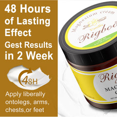 Vanilla-scented magnesium cream suitable for day or night use