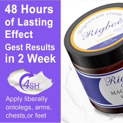 Lotion applied to arms and legs for sleep support