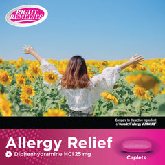 RIGHT REMEDIES 600-count bottle emphasizes long-lasting allergy support