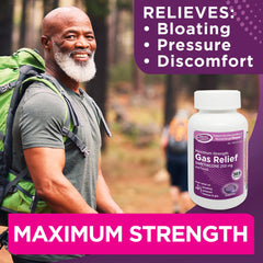 RIGHT REMEDIES Gas Relief in-use demonstrates comfortable, convenient use.