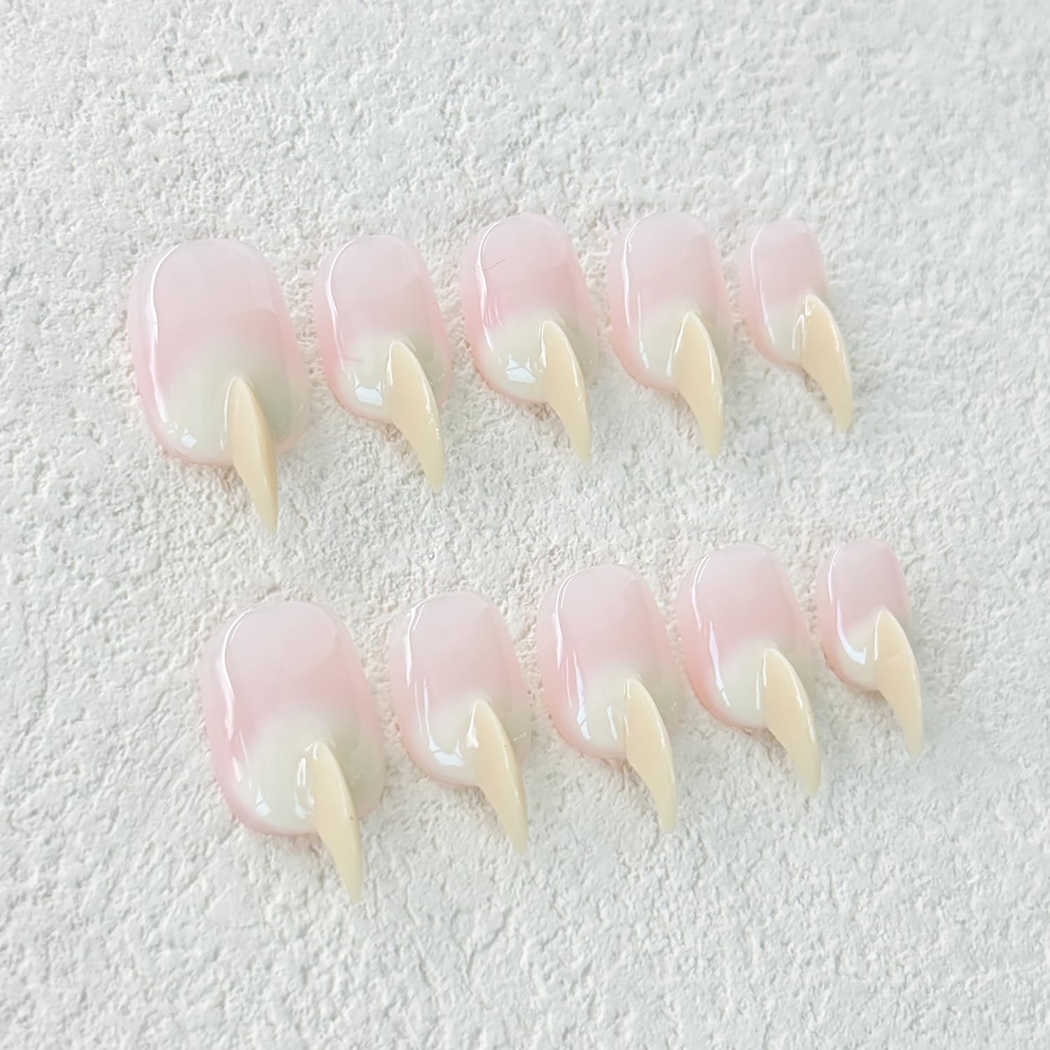 RIICFDD handmade press-on nails kit for at-home salon-quality manicure.