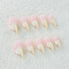 RIICFDD handmade press-on nails kit for at-home salon-quality manicure.