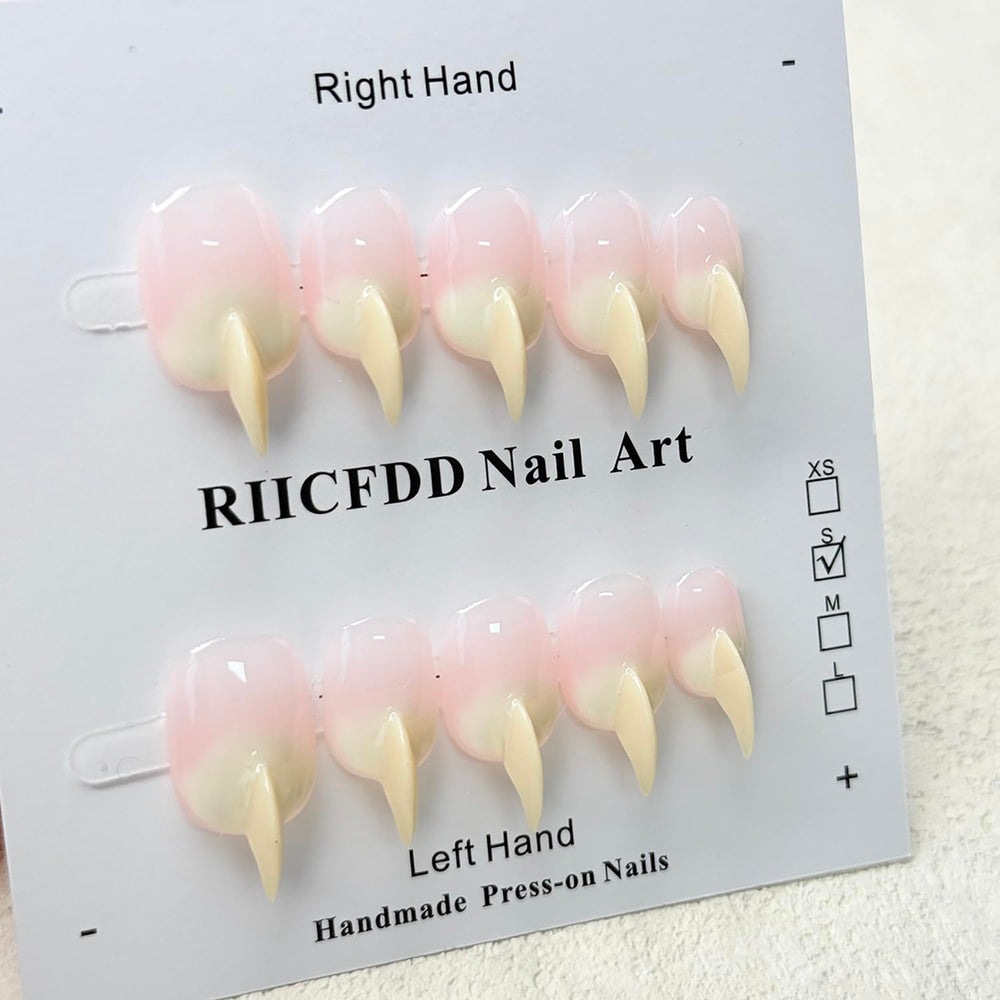 RIICFDD thick acrylic nails ready for quick, chip-resistant applications.