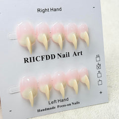 RIICFDD thick acrylic nails ready for quick, chip-resistant applications.