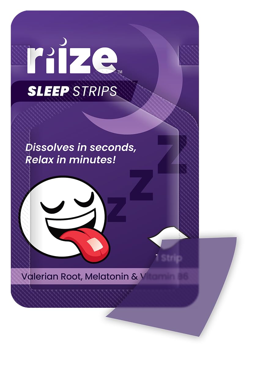 Riize Sleep Strips with 5 mg melatonin label