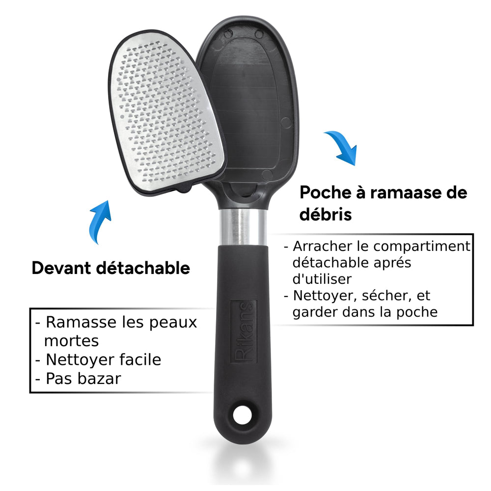 Rikans Foot File pedicure tool highlighted for at-home care