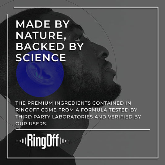 Concept image illustrating tinnitus relief and calmer ears