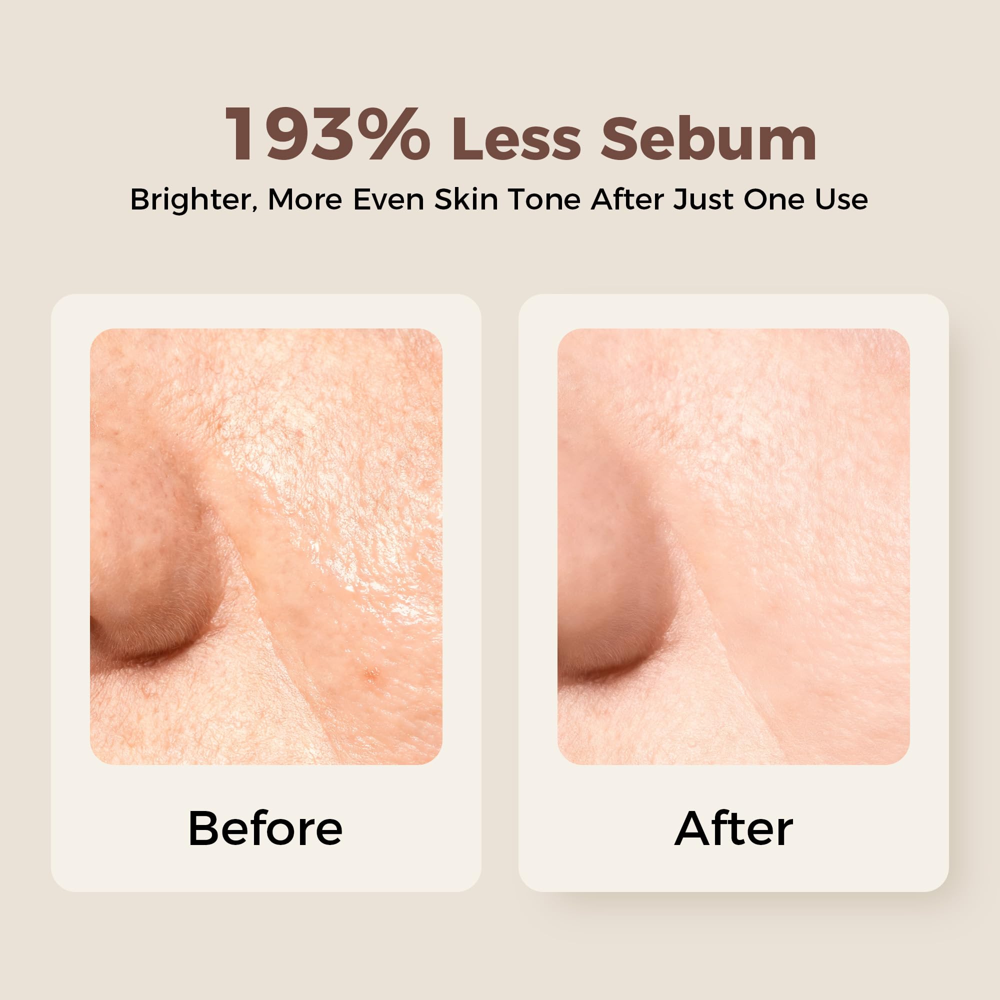 Rinlus exfoliating shot texture close-up illustrating micro-polish for smoother skin