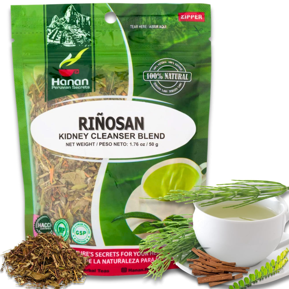 Daily-use herbal kidney health tea by Riñosan