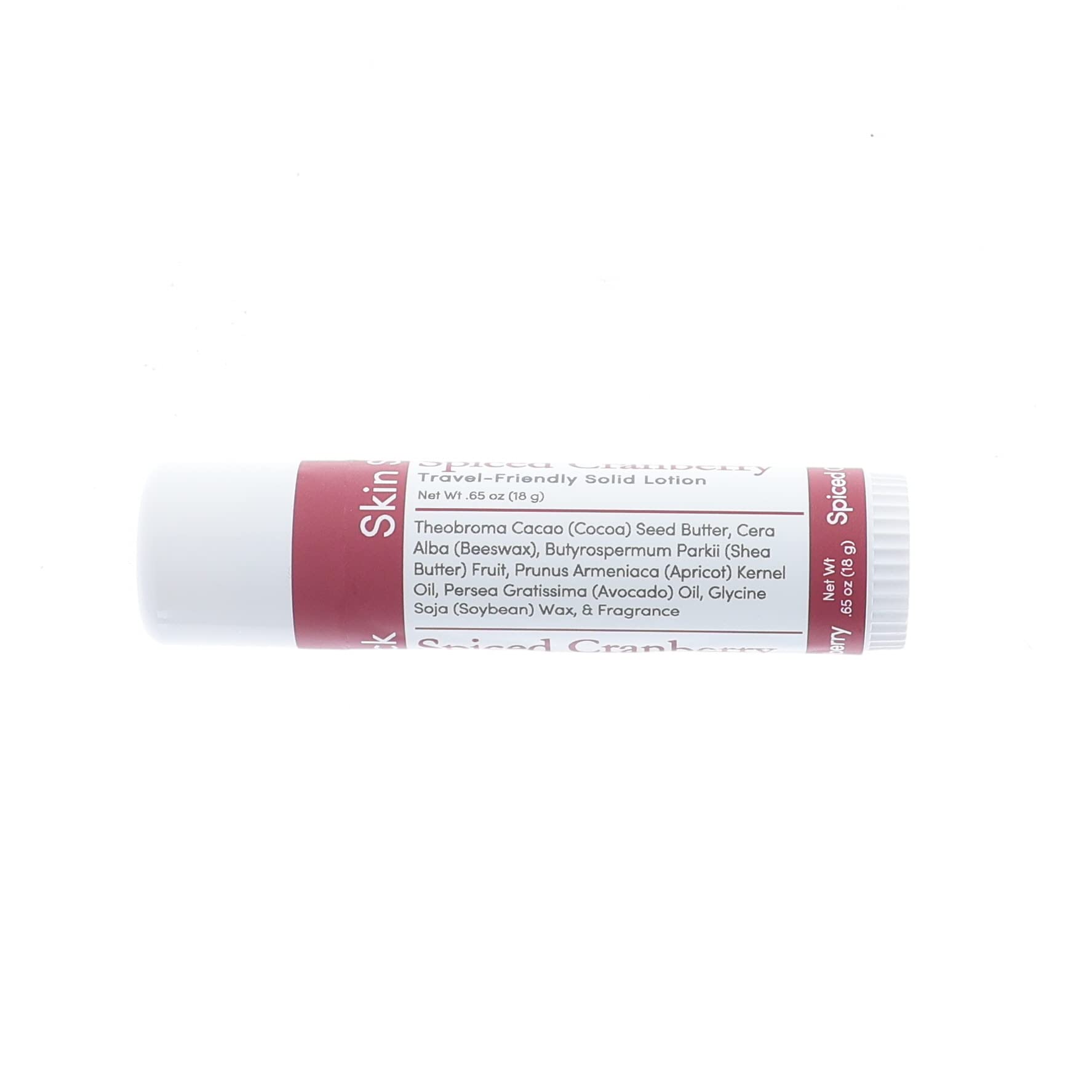 Rinse solid lotion stick highlighting shea and cocoa butter ingredients