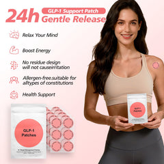Box packaging highlighting GLP-1 Patches with L-Glutamine & Berberine
