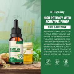 Close-up of RiRywony Health hemp oil 3-pack bottles
