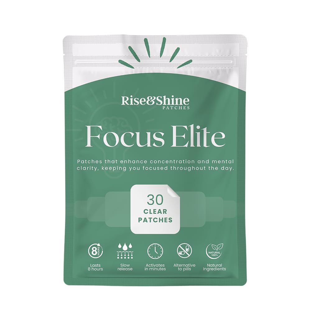 Rise & Shine Focus Elite patches box and blister pack