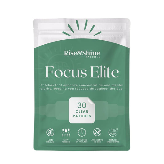Rise & Shine Focus Elite patches box and blister pack