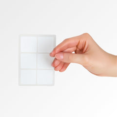 Vegan, gluten-free, latex-free, and sugar-free labeling icons