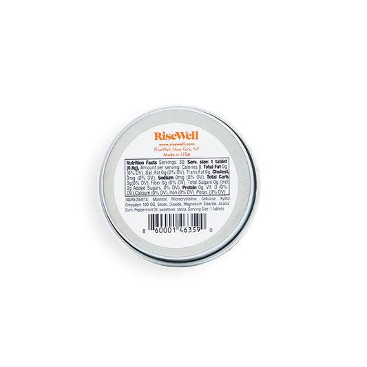 Hydroxyapatite enamel remineralization in RiseWell mints