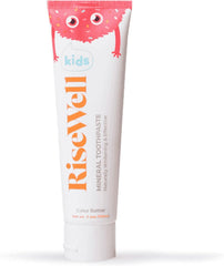 RiseWell Kids Mineral Toothpaste tube with cake batter flavor