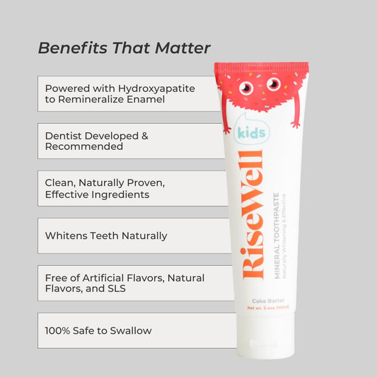 Hydroxyapatite toothpaste for kids