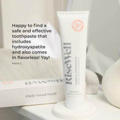 Two tubes of RiseWell Mineral Unflavored Toothpaste 3.4 oz each