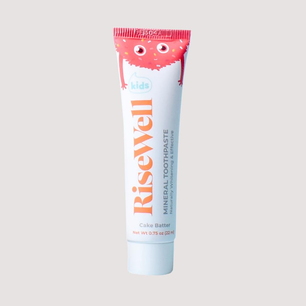 Backpack with RiseWell travel toothpaste kit for kids