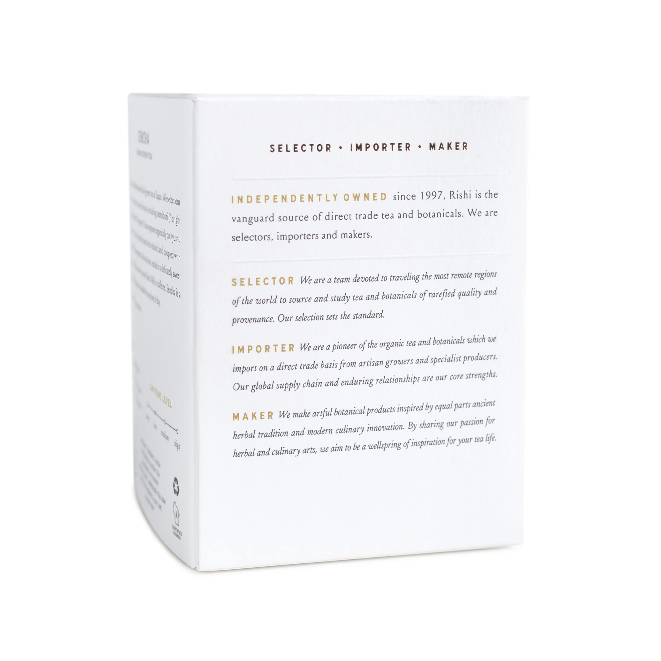 Rishi Chamomile Medley packaging and labeling