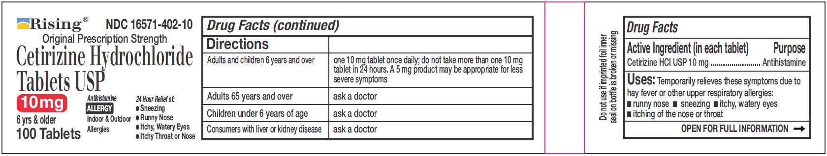 Rising Cetirizine 10mg tablets dispensing scene for smooth daily dosing.