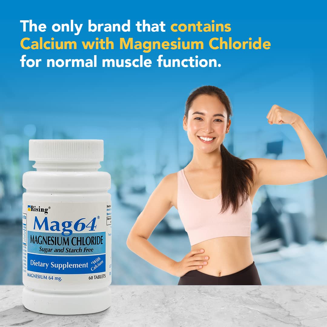 Lifestyle image with Mag64 bottle on kitchen counter