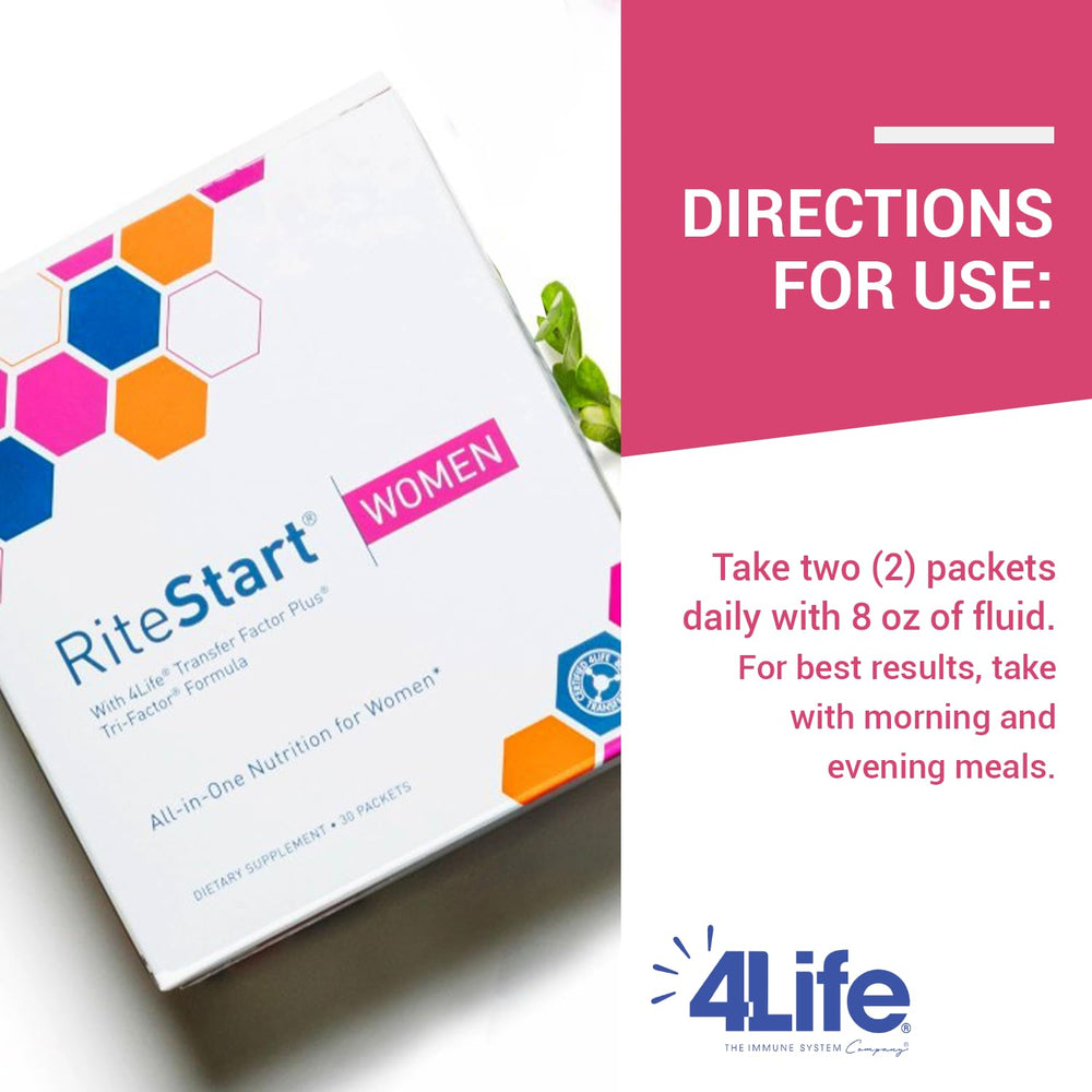 Biotin, iron and selenium blend in RiteStart Women packets