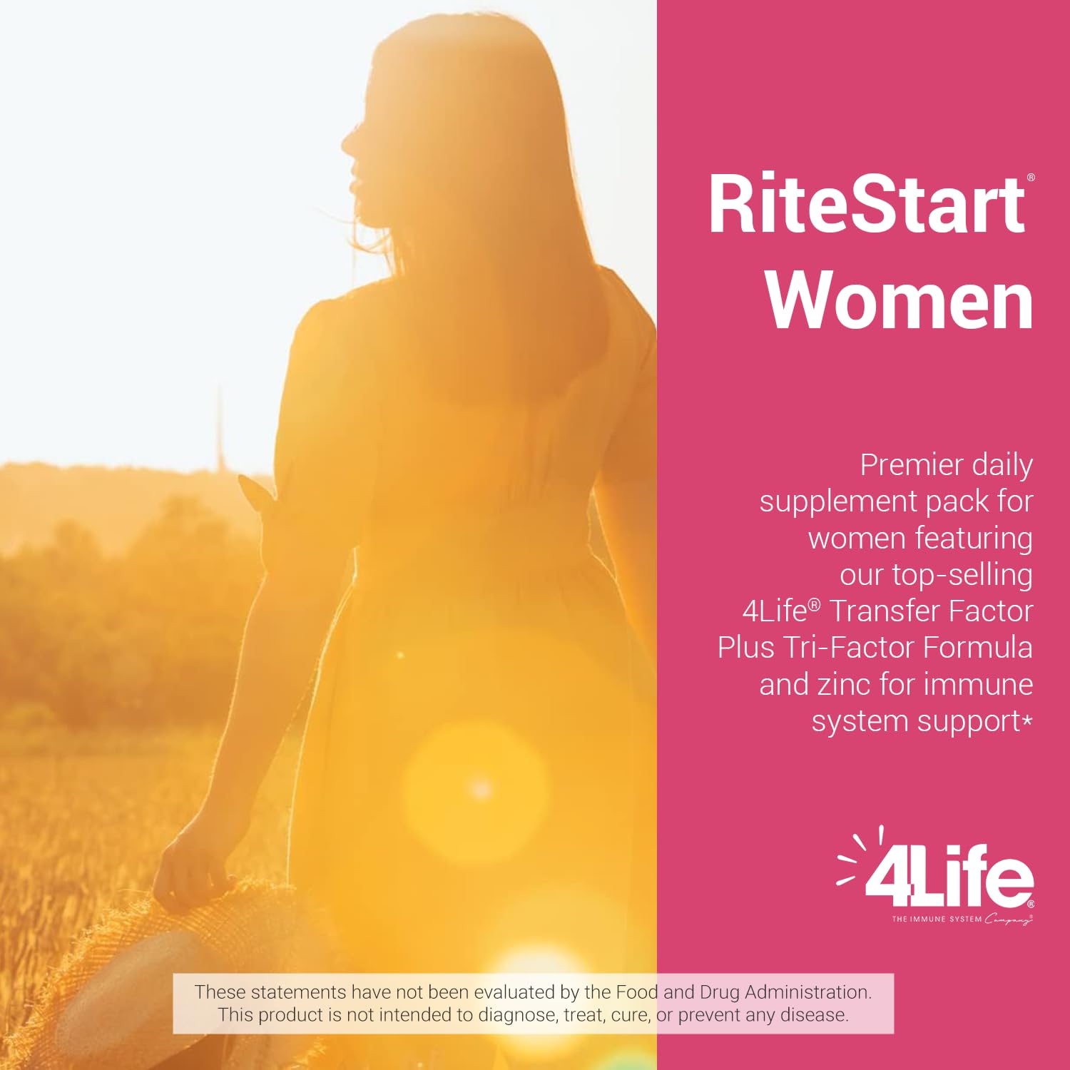 Vitamin C imagery representing immune support for RiteStart Women