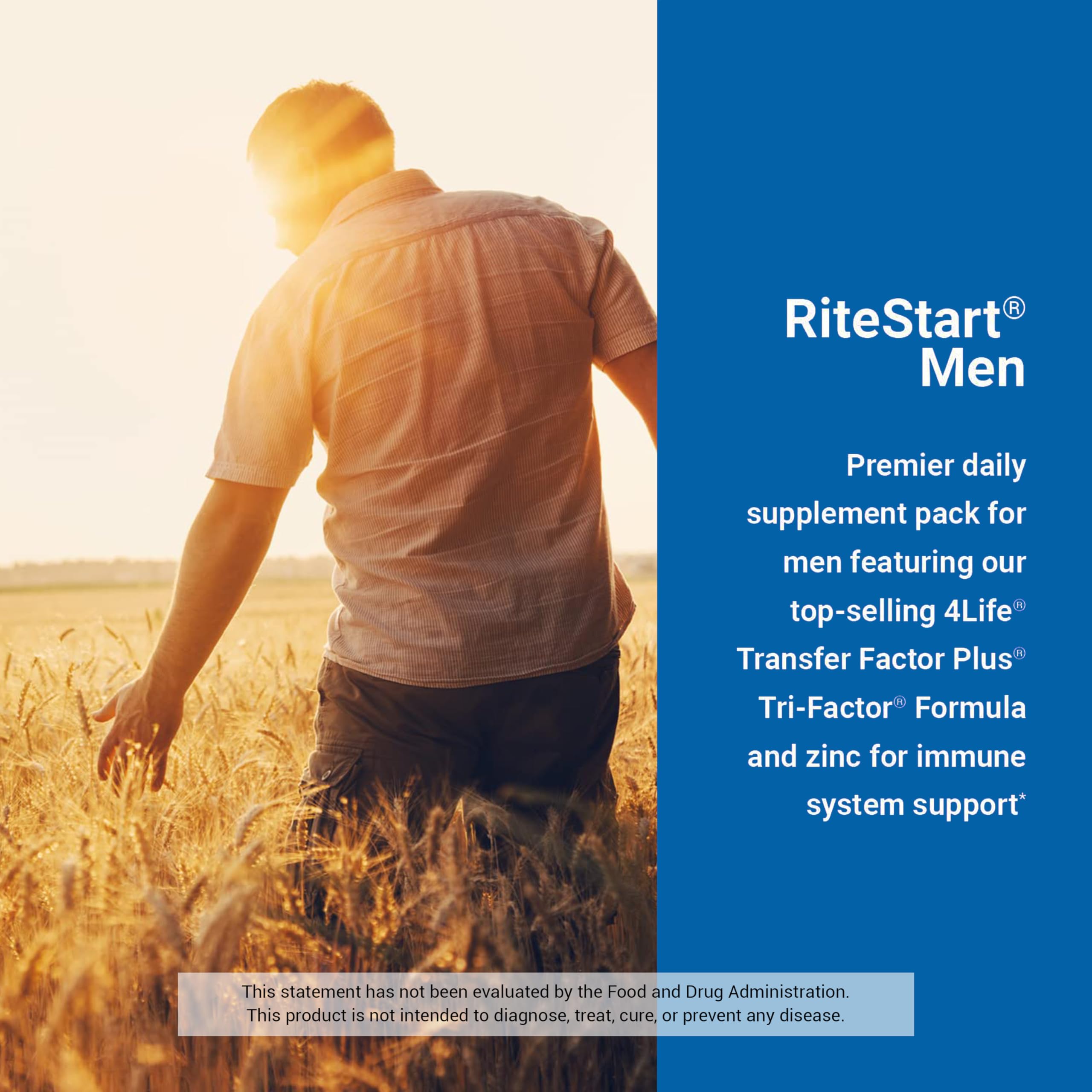 Vitamins and minerals included in the RiteStart Men pack