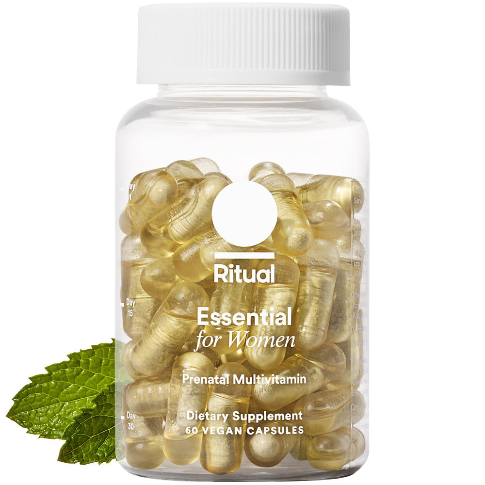 Front label of Ritual Essential for Women Prenatal Multivitamin bottle