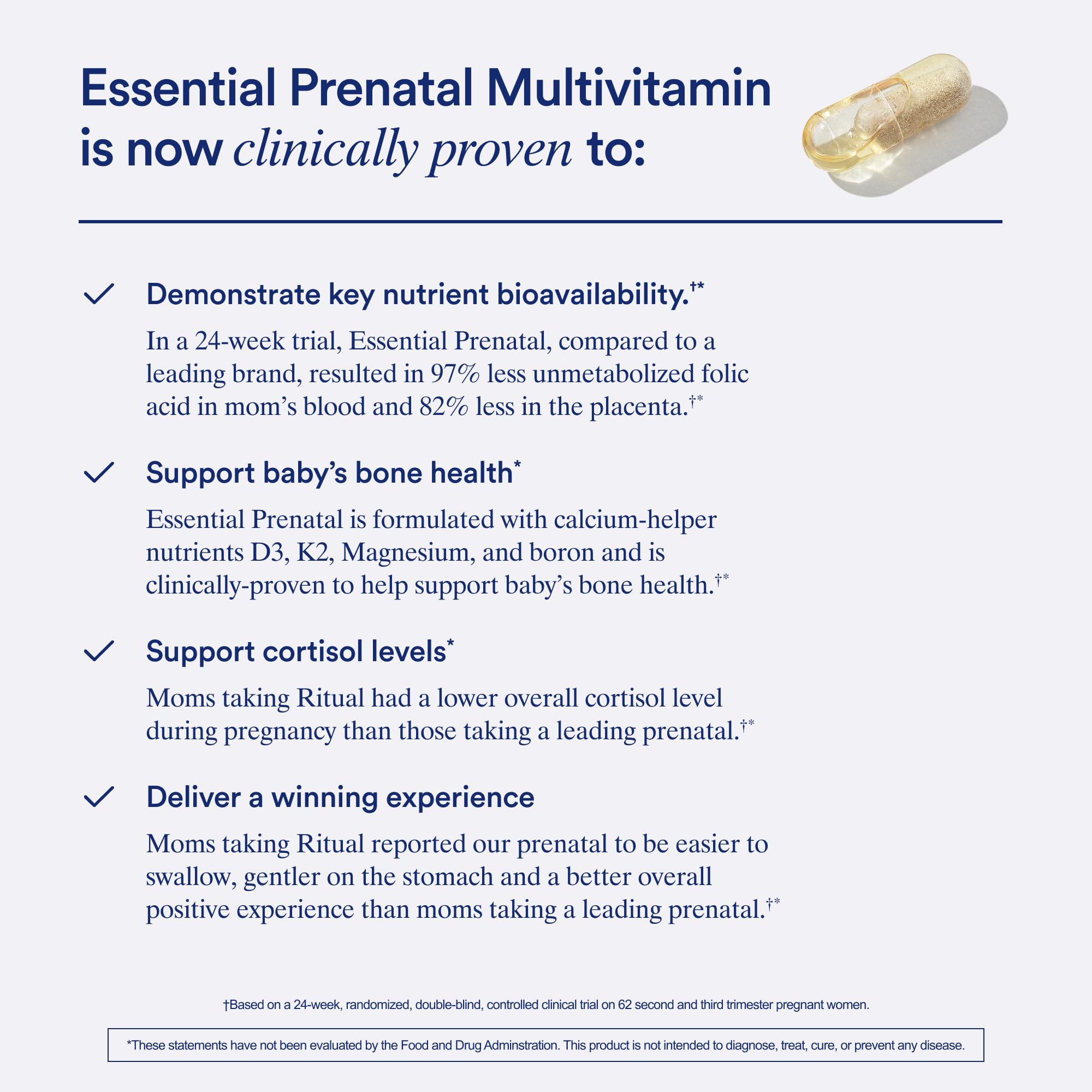 Vegan, non-GMO capsules of the prenatal multivitamin