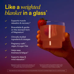 Serving suggestion: scoop of Ritual Magnesium+ Drink Mix in a glass