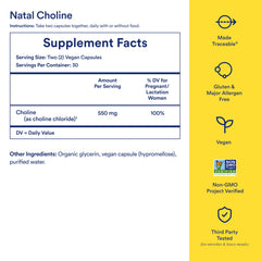 Brain health concept with Natal Choline