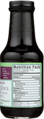 Close-up of River Hills Harvest Elderberry Juice bottle label