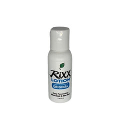 Rixx Lotion Original travel-size bottle offering on-the-go moisture and toning.
