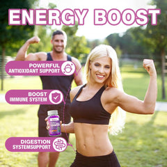 Product pack shot showing Riyuetian Sea Moss & Elderberry Gummies two bottles