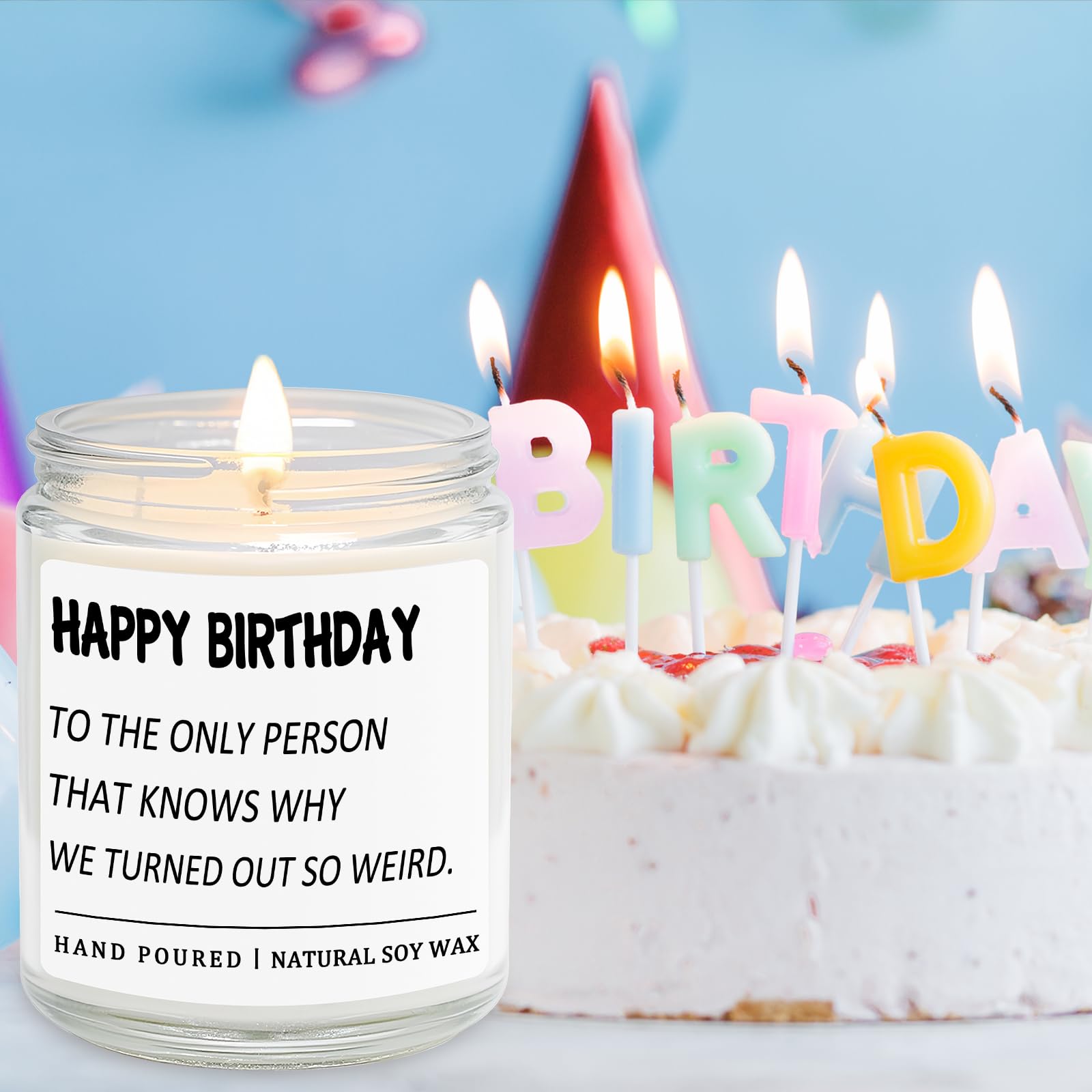 RIZOOCE candle burn 50 hours visual highlights long-lasting ambiance.