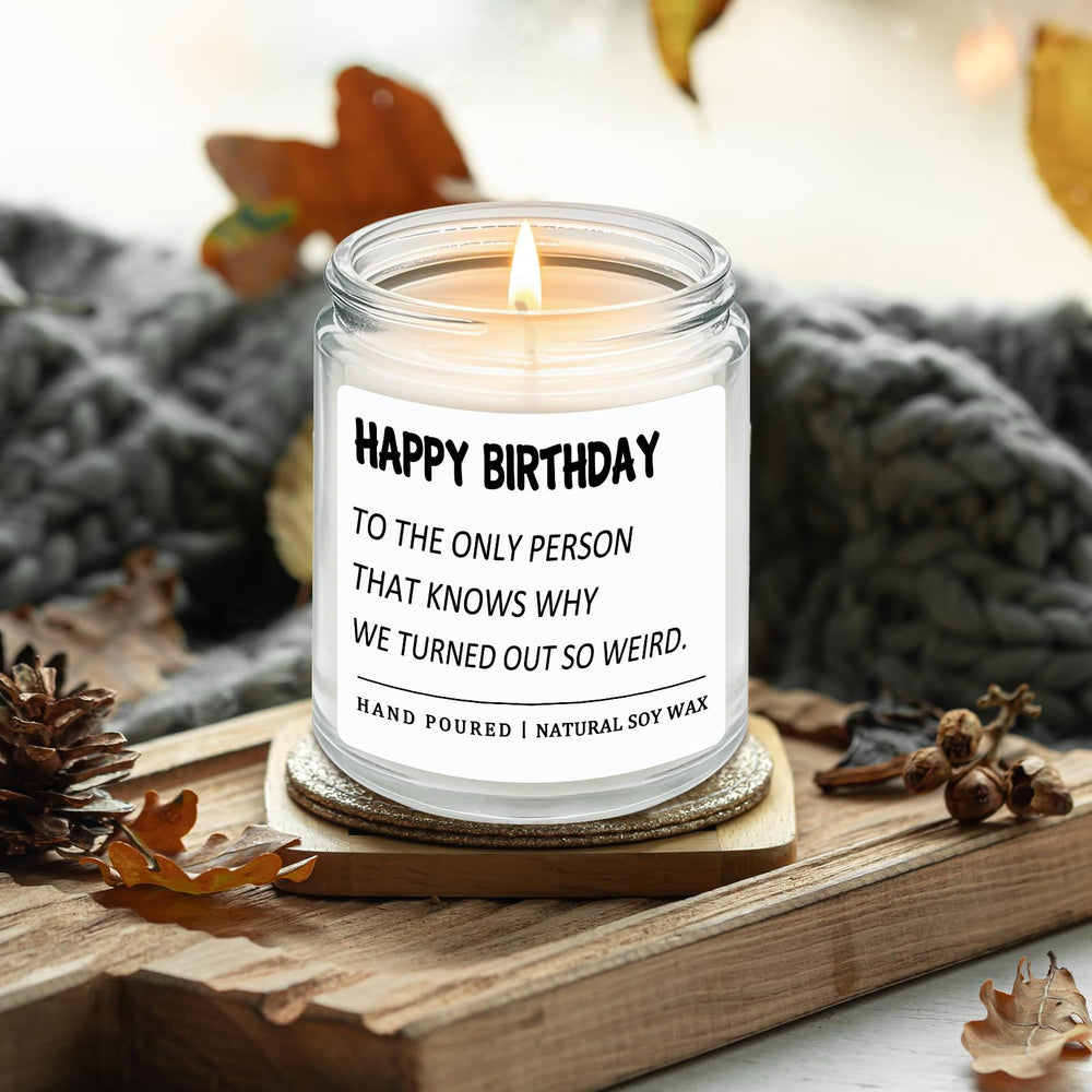 RIZOOCE lavender birthday candle gift-wrapped image highlighting gift-ready packaging for her.