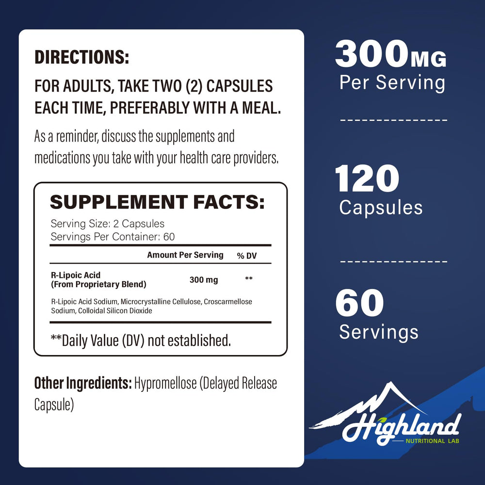 Close-up shot of R-Lipoic Acid Sodium capsules